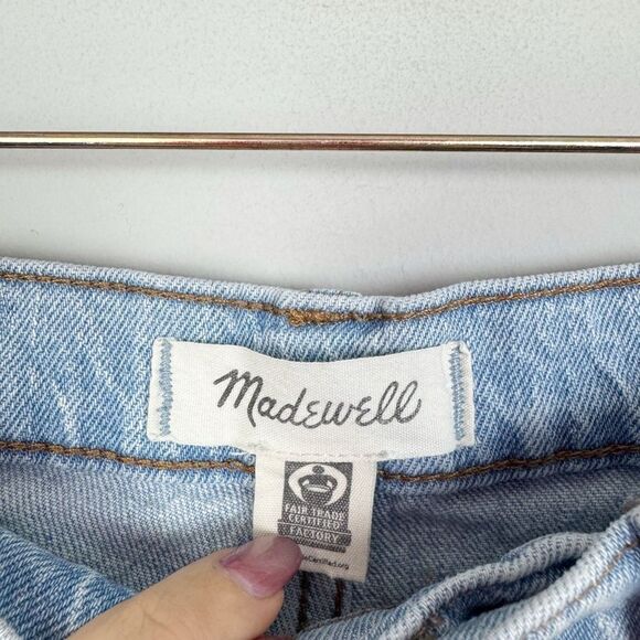 MADEWELL | The High-Rise Slim Crop Boyjean in Light Blue Denim Women’s Size 25/0 - Picture 6 of 9